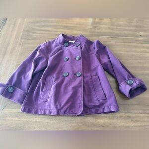 Cabi Purple Crop sweater Small
